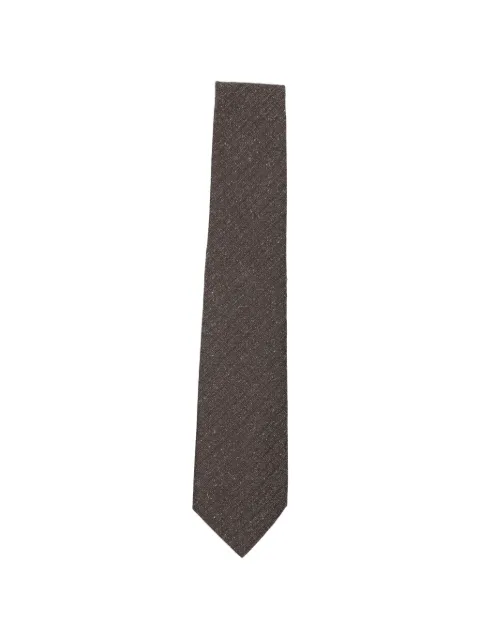 Canali textured-finish silk tie Brown 18HJ04631