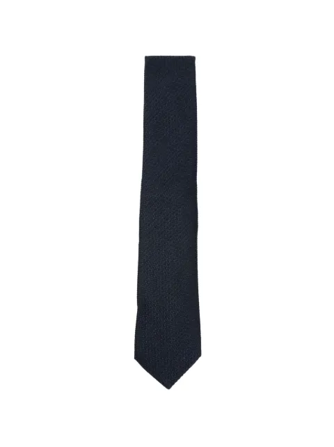 Canali micro-pattern silk tie Blue 18HJ04630