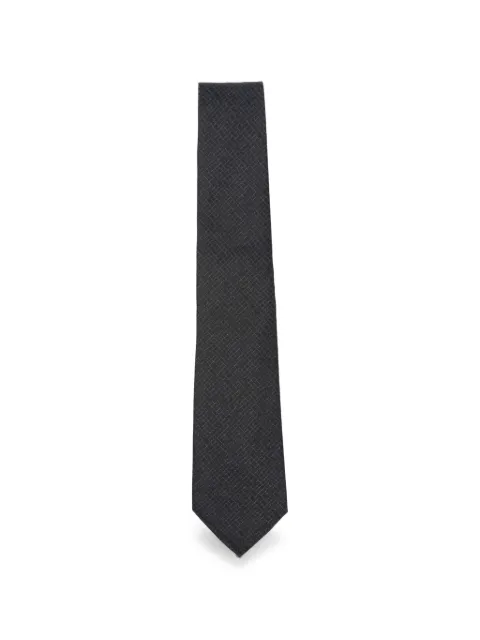 Canali patterned silk tie Black 18HJ04693
