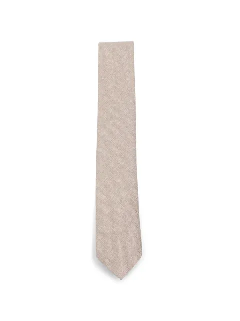 Canali textured-finish silk tie Neutrals 18HJ04643