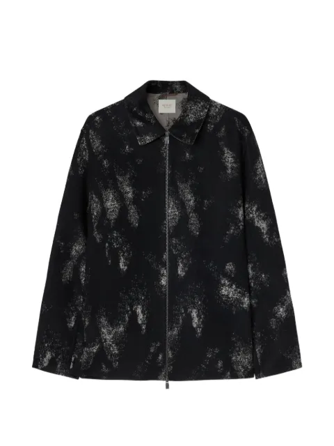 RETORI leather-trim jacket Black 04MFAOU020SD00