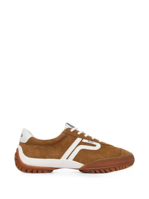 Polo Ralph Lauren logo-patch suede low-top sneakers Brown 804P15616001