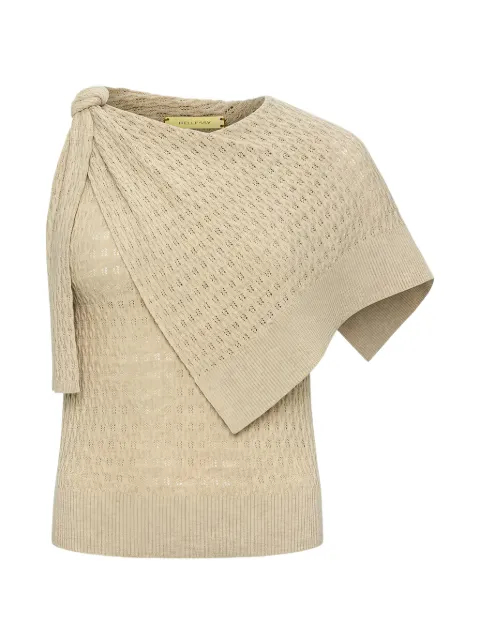 Hellessy Dove knot-detail sweater Neutrals HP26K31083