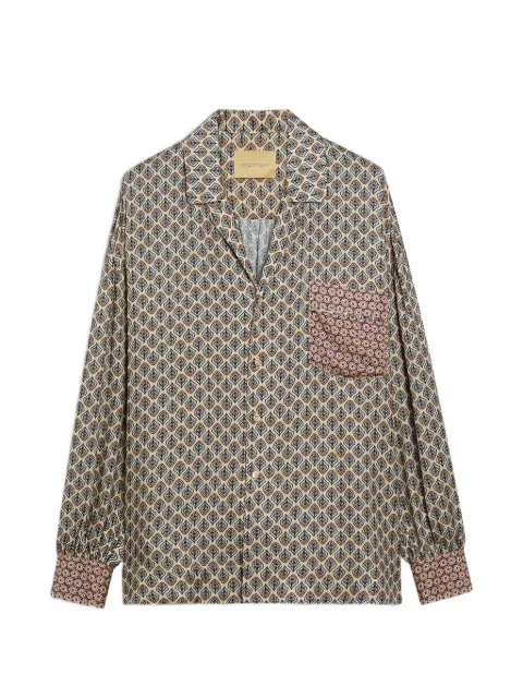 MOMONÌ Cincinnati printed shirt Neutrals 266MMOSH01126608MO