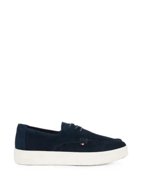 Tommy Hilfiger Hybrid suede stitched-toe sneakers Blue FM0FM05707