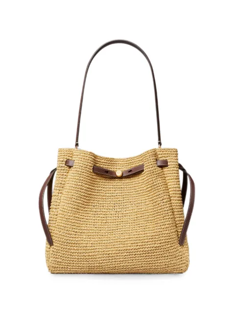 Tory Burch large Romy woven shoulder bag Neutrals 183250