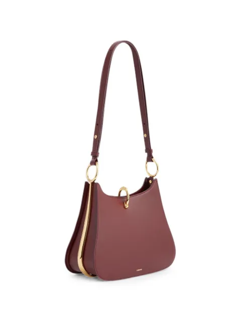 Rabanne medium Ring leather shoulder bag Red 26PSS0541CLF288