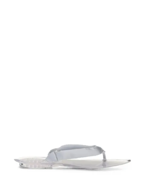 Alaïa satin pointed-toe sandals Grey AA3S1009A024210
