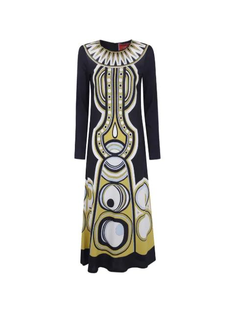 La DoubleJ Sanctuary Placee printed maxi dress Black DRE0231VIS001SAC02BL01