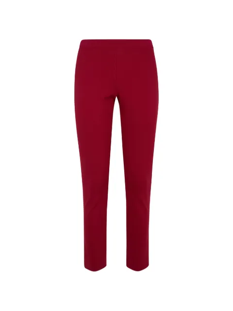 Liviana Conti elasticated-waistband slim-fit trousers Red CNTI85099