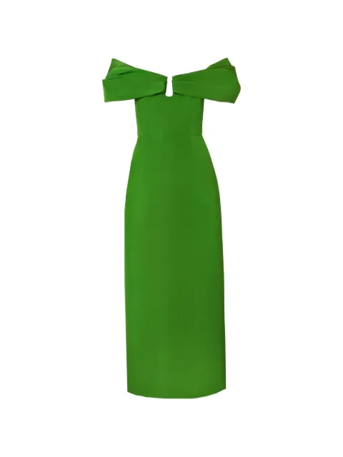 Carolina Herrera off-shoulder maxi dress Green P2611N564SFA