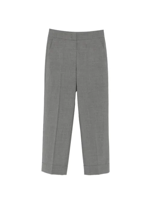 Peserico pressed-crease turned-up trousers Grey A0471002008