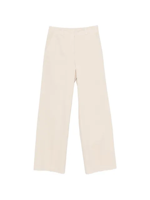 Peserico concealed-fastening wide-leg trousers Neutrals A04812T302479