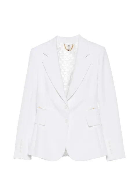 Elisabetta Franchi notched-lapels single-breasted blazer White GI27466E2