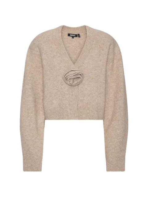 ROTATE BIRGER CHRISTENSEN knit flower cardigan beige Neutrals 11665818321832