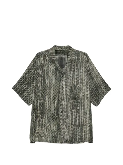Ziggy Chen printed shirt Green 0M2620702
