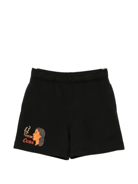 Melt graphic-print shorts Black MSRTSHO5013