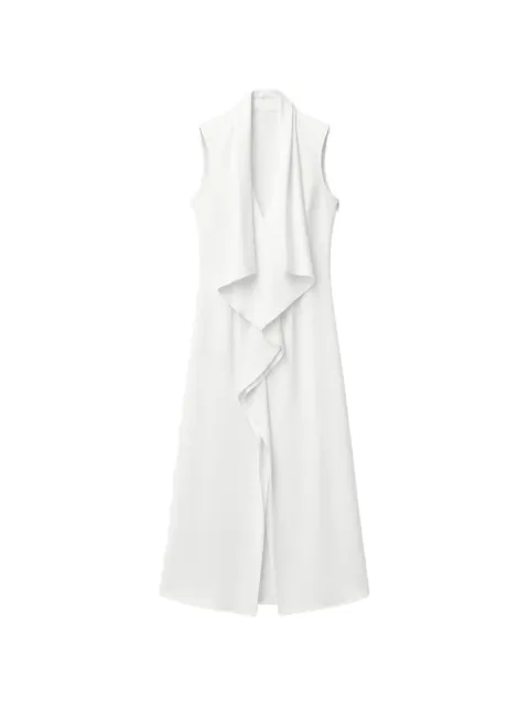 RETORI draped sleeveless midi dress White 04WFADR020YU00