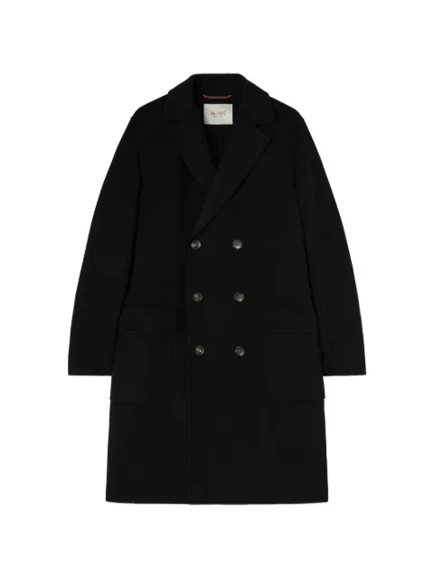 RETORI double-breasted virgin-wool coat Black 02MFACO001LD01