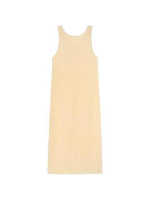 RETORI brushed cashmere maxi dress Yellow 04WKNDR128WU01