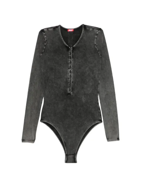 Diesel Fresya acid-wash button-front bodysuit Black A232290SHAN