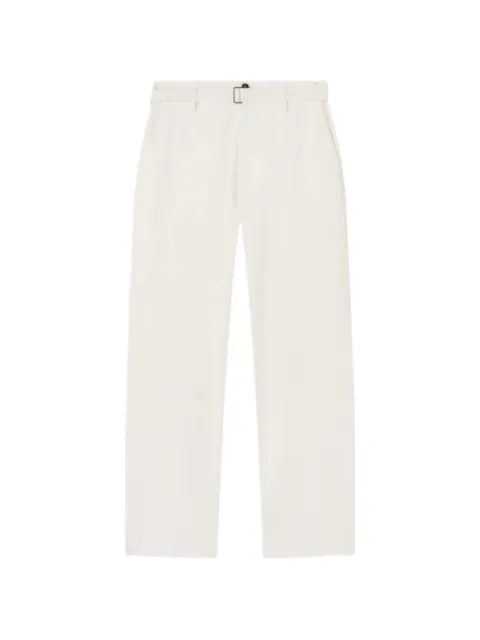 RETORI belted cotton-gabardine trousers Neutrals 04MFAPA011CU10