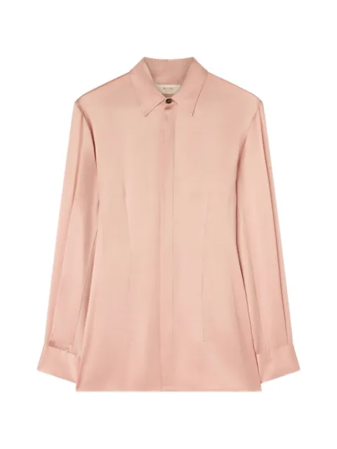 RETORI silk long-sleeve shirt Pink 02WFATO006SU03