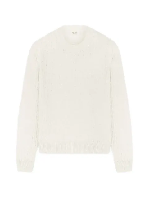 RETORI jacquard damier sweater Neutrals 02WKNTO116SJ01