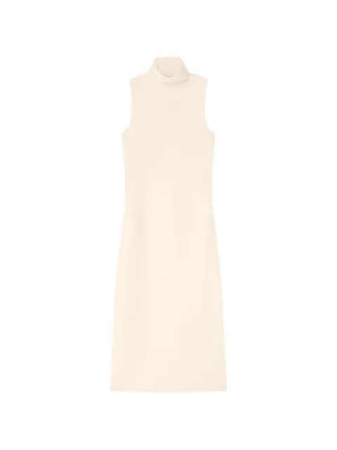 RETORI stitch-mix cashmere maxi dress White 04WKNDR127WS06