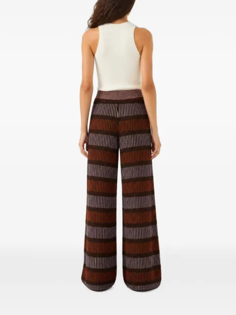 RETORI jacquard-knit palazzo pants Brown 02WKNPA100LS06