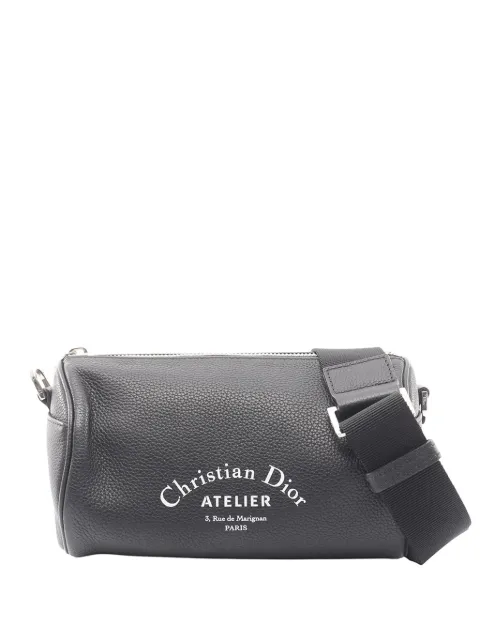 Christian Dior Pre-Owned 2010-2026 Leather Atelier Roller crossbody bag Black QEFYTICXQ020JEQ7