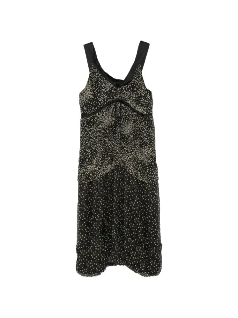 Antonio Marras Vintage 2000s floral-print tiered midi dress Black AM600BXT