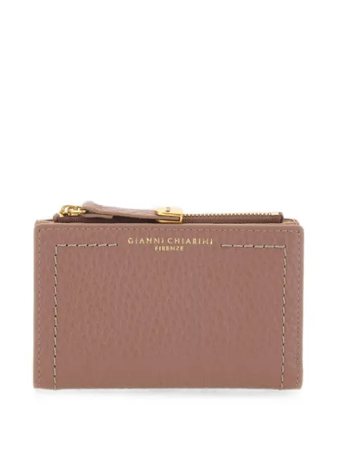 GIANNI CHIARINI Bubble maxi-grain leather wallet Pink PF6003