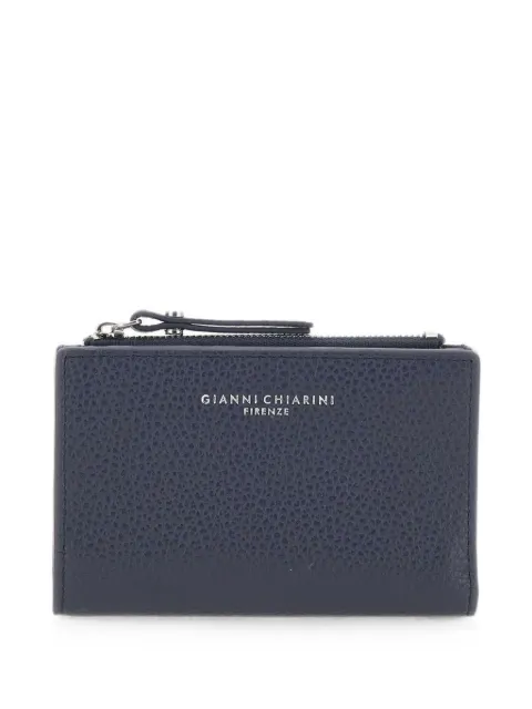 GIANNI CHIARINI Dollaro grained leather wallet Blue PF6003GRNNAVY