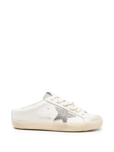 Golden Goose Super-Star crystal-embellished sneakers Neutrals GWF00110F008871