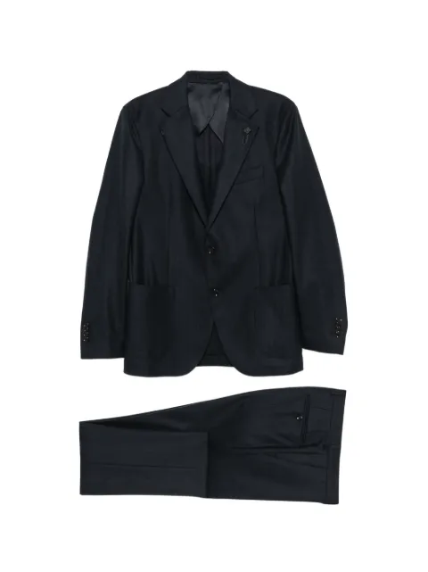 Lardini pinstripe single-breasted suit Blue CN802AEACIF67435