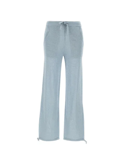 Kangra drawstring-waist knitted trousers Blue 197215015