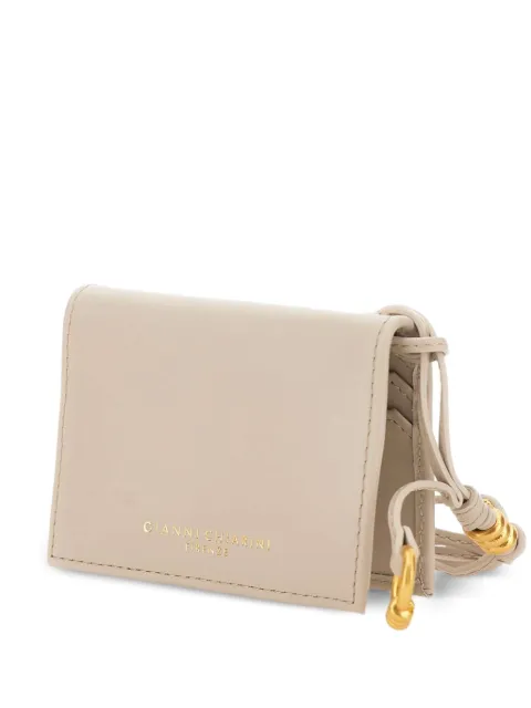 GIANNI CHIARINI knot-detail wallet Neutrals PF5039NALAMB