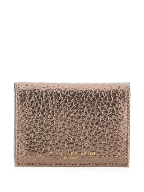 GIANNI CHIARINI Bubble leather card holder Brown PF5039RNGMOON