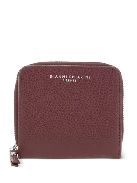 GIANNI CHIARINI Dollaro hammered-leather wallet Red PFW4953AGRNANTIQUERUBY