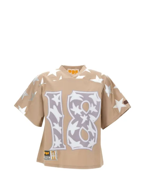 PDF graphic-print star-motif T-shirt Neutrals DFM54044TS059STAR8