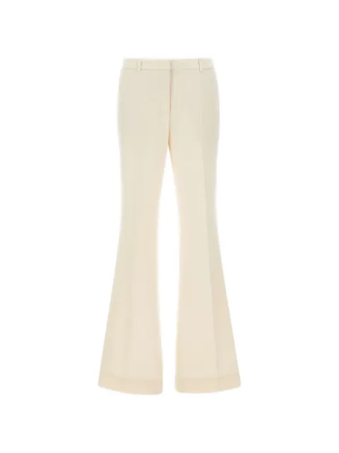 The Garment belt-loop flared-leg trousers White 22370001