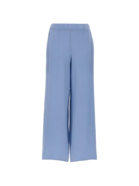 Kangra silk elasticated-waistband palazzo pants Blue 191515516