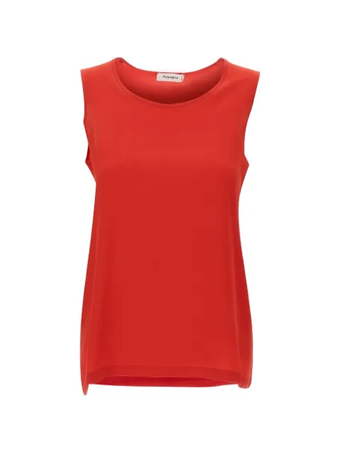 Kangra sleeveless silk tank top Red 191530185