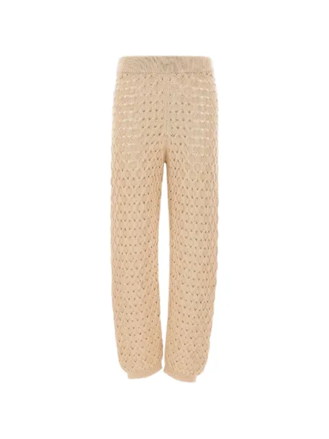 Kangra openwork knit trousers Neutrals 171615052