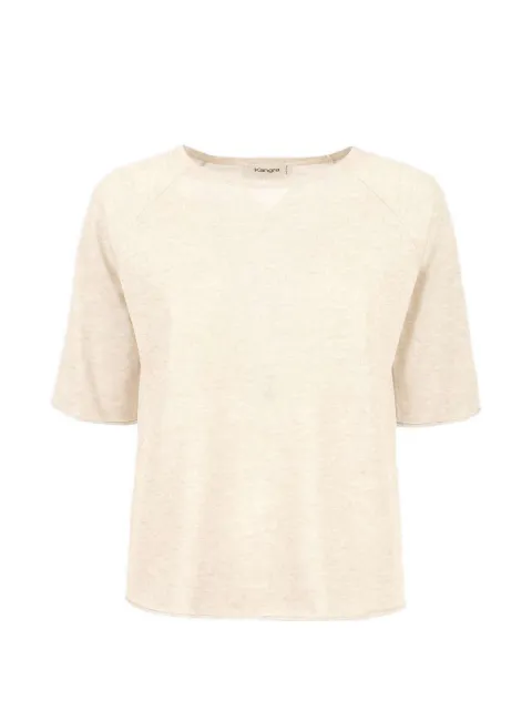 Kangra short-sleeve rolled-edge T-shirt Neutrals 154021212