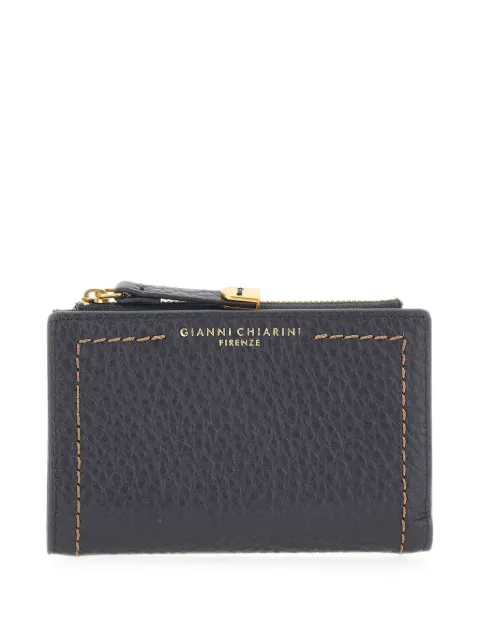 GIANNI CHIARINI Bubble leather bi-fold wallet Grey PF6003RNGNOTTURNO