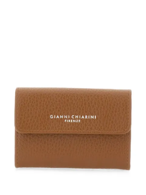 GIANNI CHIARINI Dollaro hammered leather wallet Brown PF6009