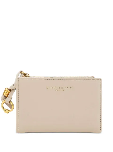 GIANNI CHIARINI knot-detail leather wallet Neutrals PF6003NALAMB