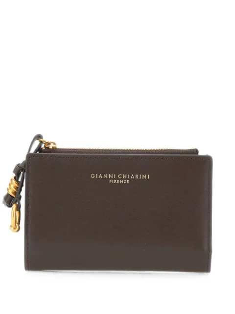 GIANNI CHIARINI logo-print leather wallet Brown PF6003NACIOCCOLATO